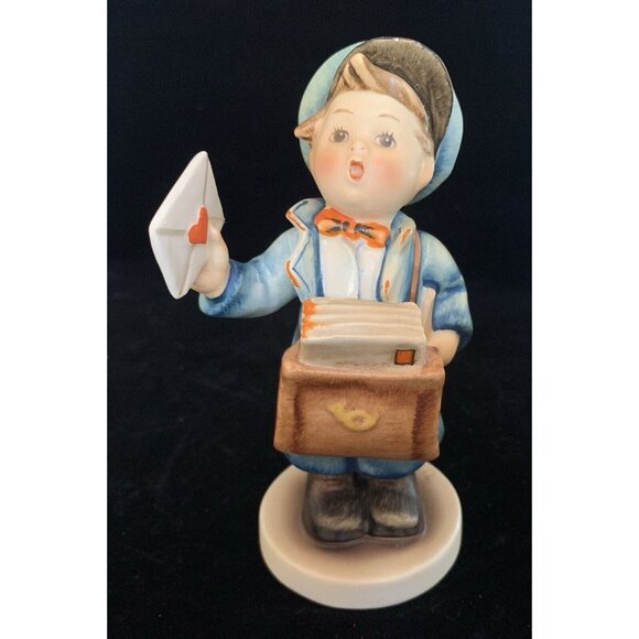 Hummel Other - Hummel Postman Boy Figurine TMK2 Full Bee 119 Western Germany 5.25" Mailman